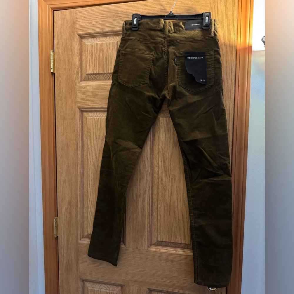 NWT The Kooples Women’s Corduroy Pants in Brown - Picture 2 of 5